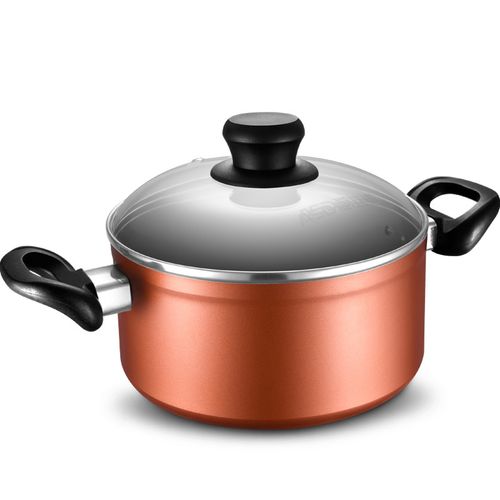 新不粘多用复底炖汤煮奶锅泡面锅辅食炖锅20cm 电磁炉燃气